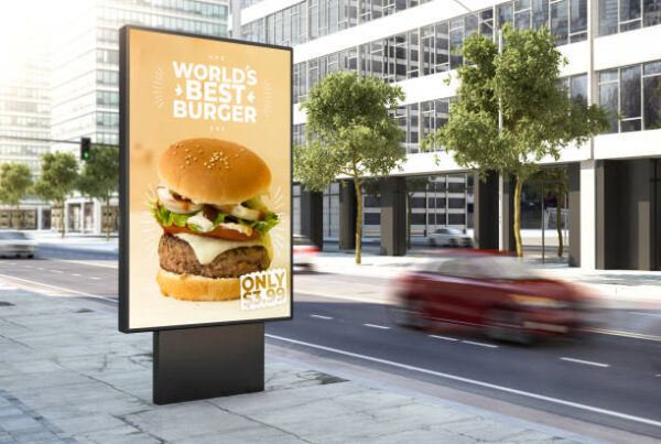 Affiche imprimée 120gr à dos bleu